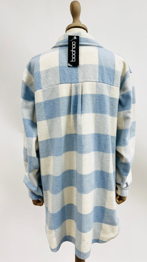 Camicia in flanella con cartellino