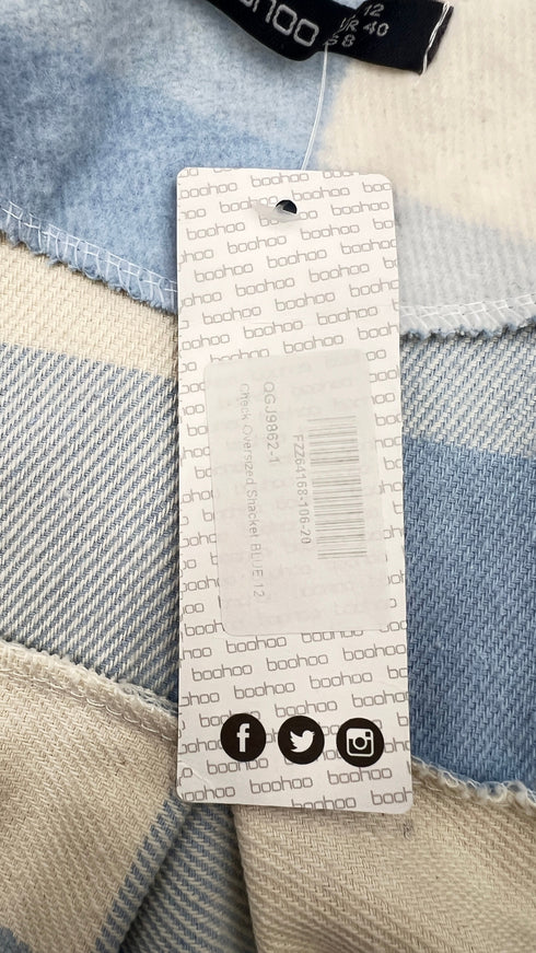 Camicia in flanella con cartellino