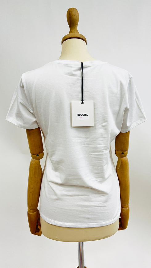 T-shirt logo strass con cartellino