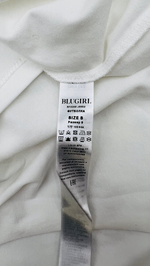 T-shirt logo strass con cartellino