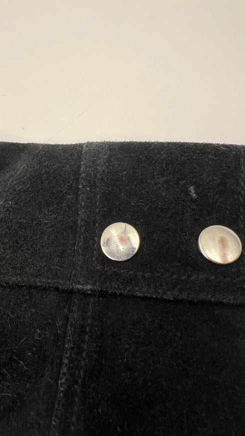 Soprabito in suede nero