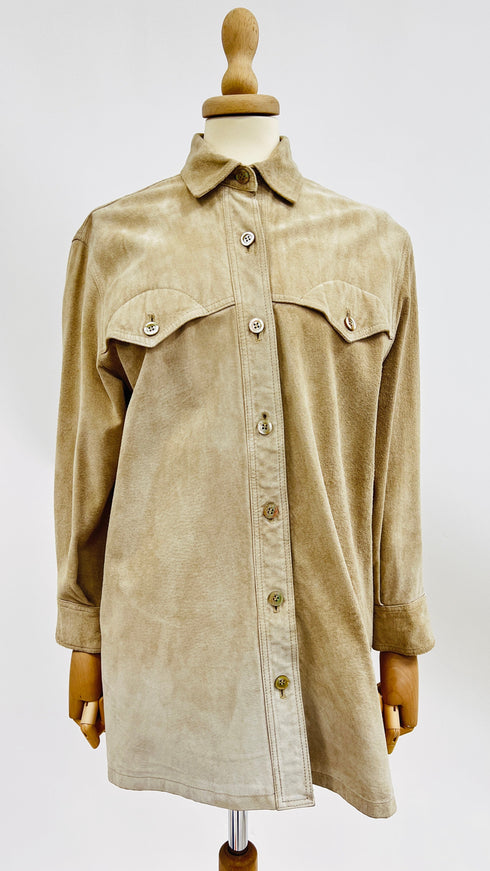 Camicia in suede