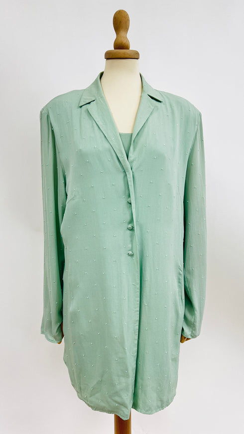 Camicia con canotta in seta