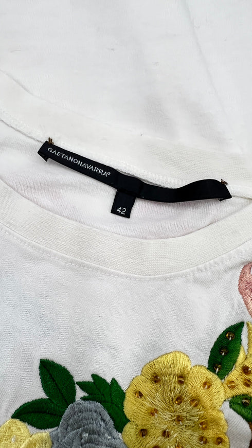 Canotta firoi ricamati