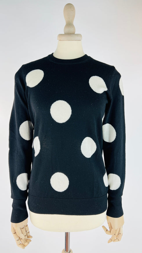 Maglia girocollo a pois