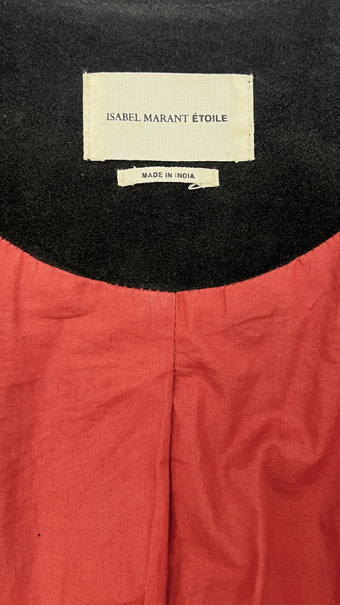 Soprabito in suede nero