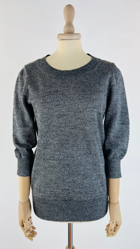 Pull-over argentato