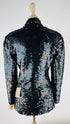 Blazer paillettato nero