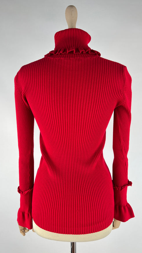 Maglia stretch a costine