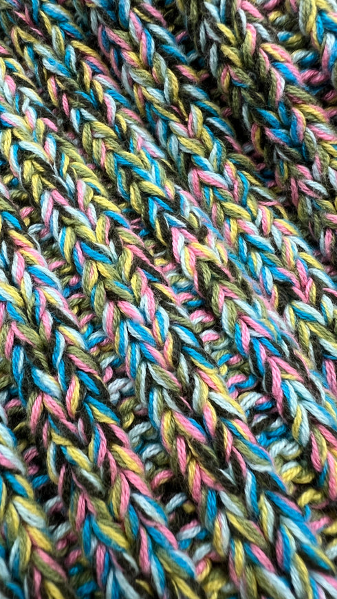 Sciarpa maglia multicolor