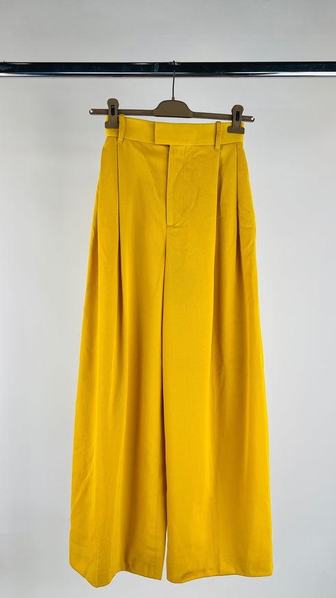 Pantaloni a palazzo gialli