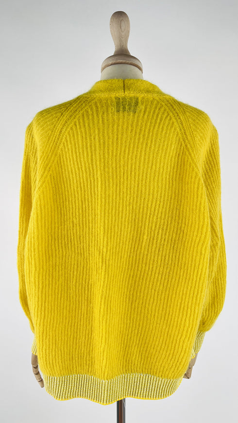 Cardigan aperto con lurex