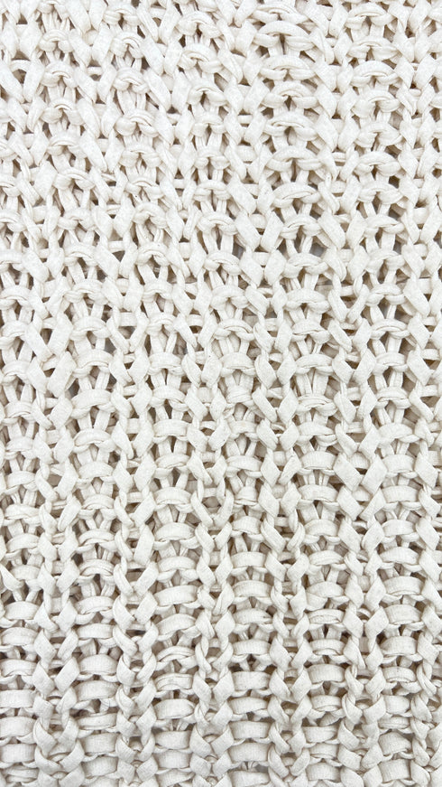 Maglia traforata cotone-lino