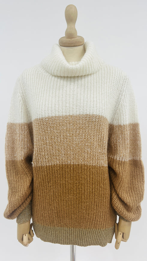 Dolcevita righe oversized