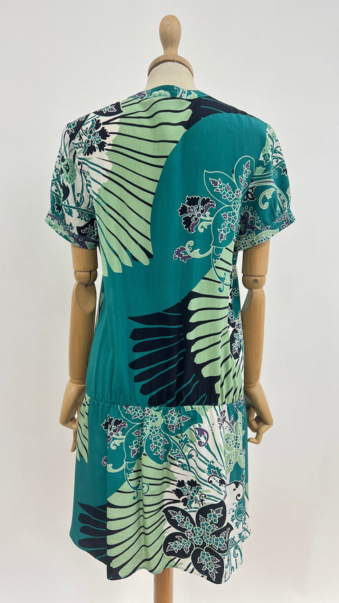 Abito stampato in seta