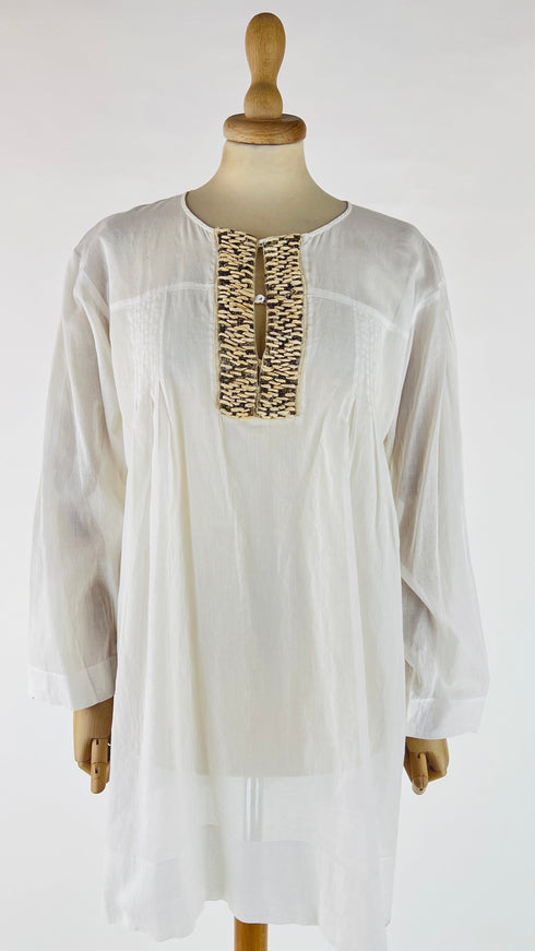 Blusa vintage con ricamo