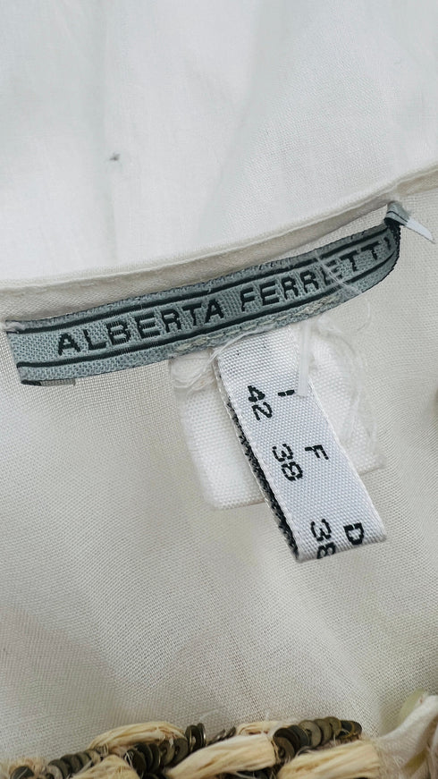 Blusa vintage con ricamo