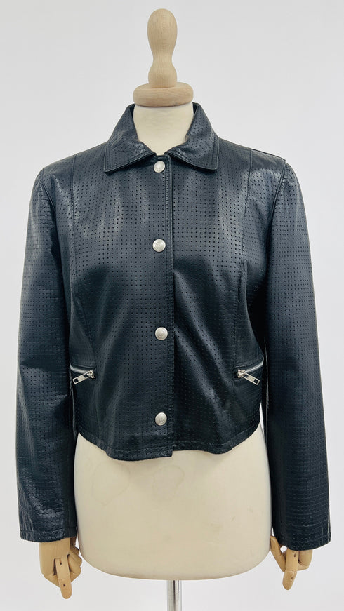 Giacca corta traforata