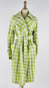 Trench vichy cotone e lino