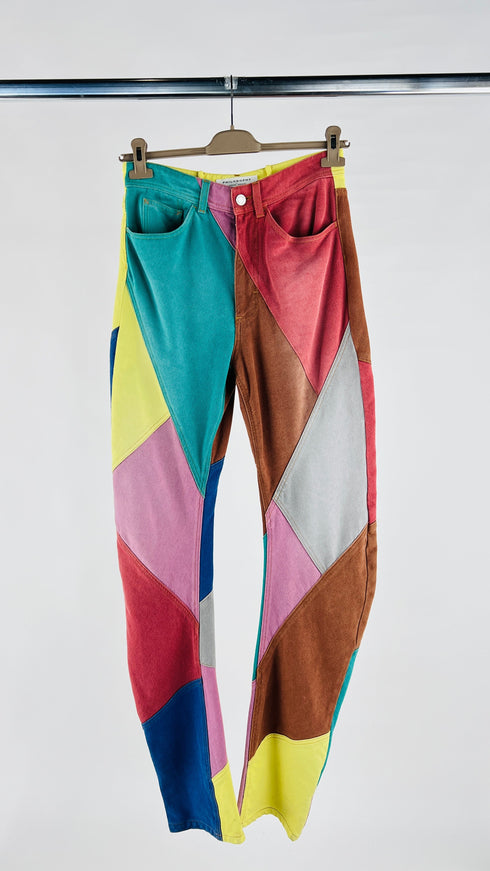Pantaloni patchwork