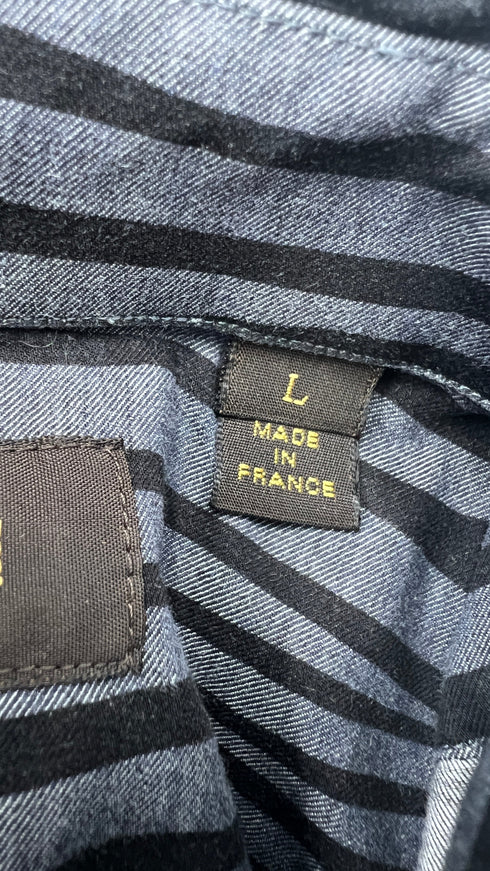 Camicia in cotone a righe