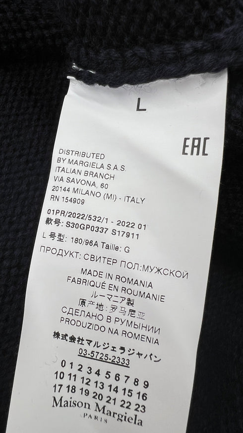 Dolcevita in lana blu