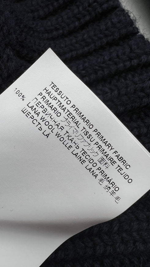 Dolcevita in lana blu