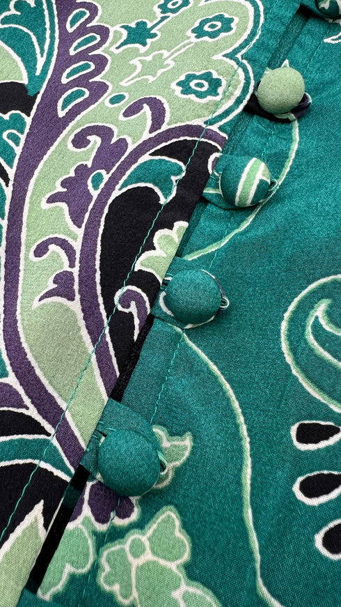 Abito stampato in seta