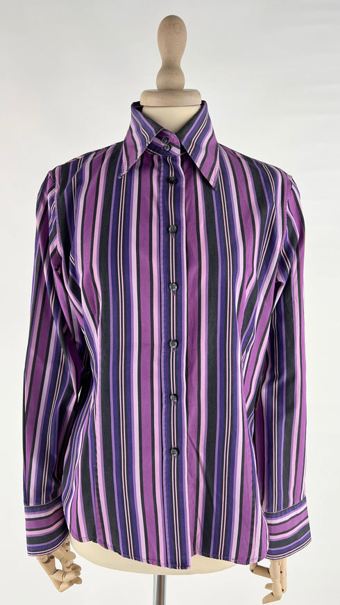 Camicia a righe in cotone