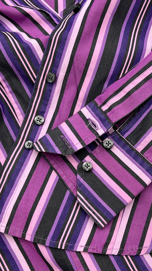 Camicia a righe in cotone