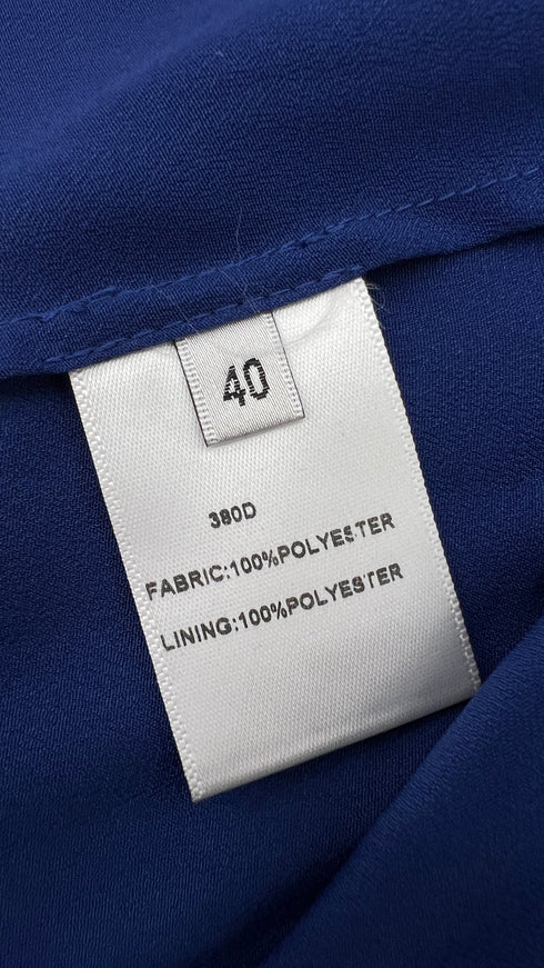 Abito midi crepe plissé