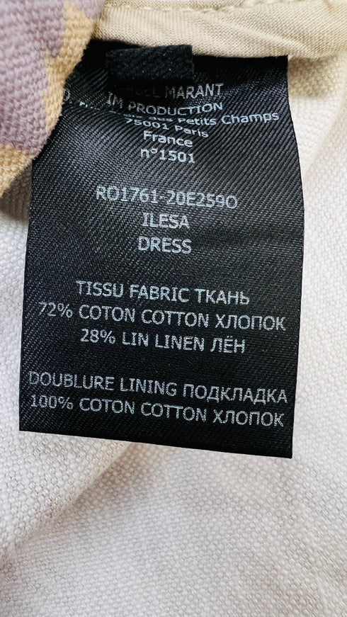 Abito stampato con cartellino