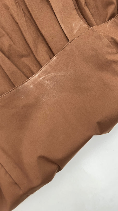 Abito lungo svasato cotone color block