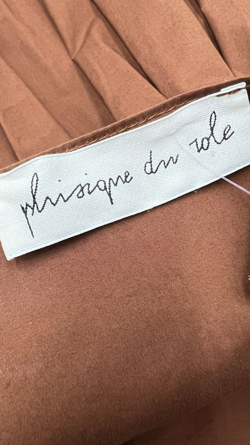 Abito lungo svasato cotone color block