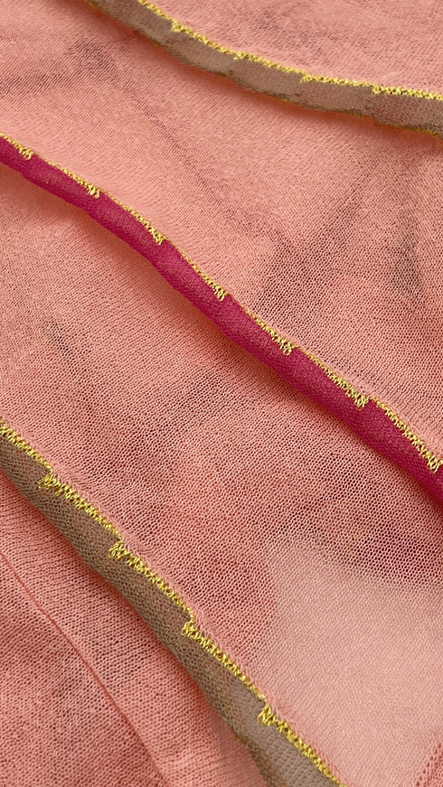 Abito midi in maglia a righe