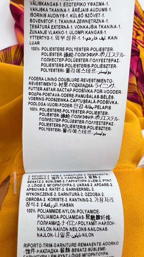 Abito broccato cartellino