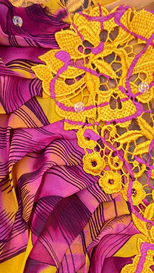 Abito broccato cartellino