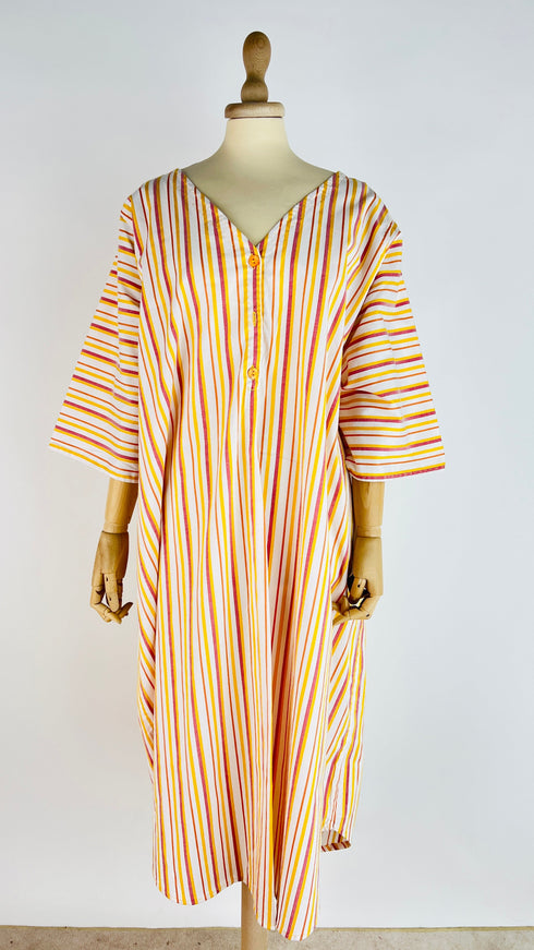 Kaftano a righe con lurex