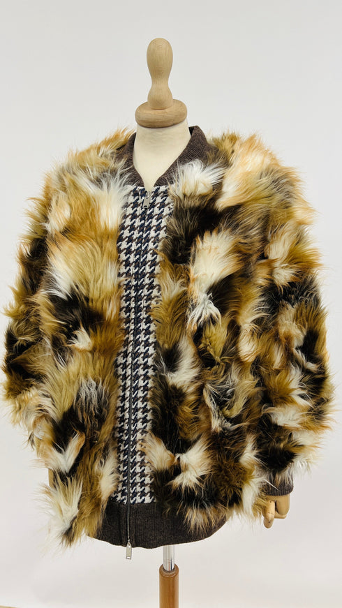 Eco-pelliccia maculata