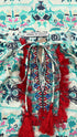 Blusa in cotone stampato