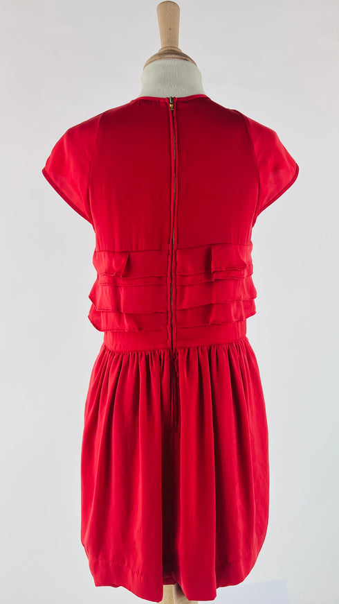 Abito corto con balze