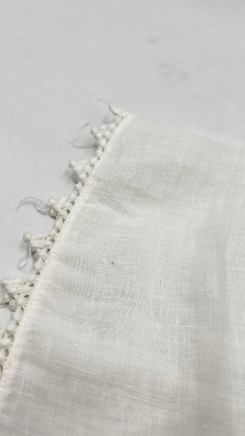 Blusa in lino bianco
