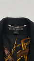 Blazer nero microcostine