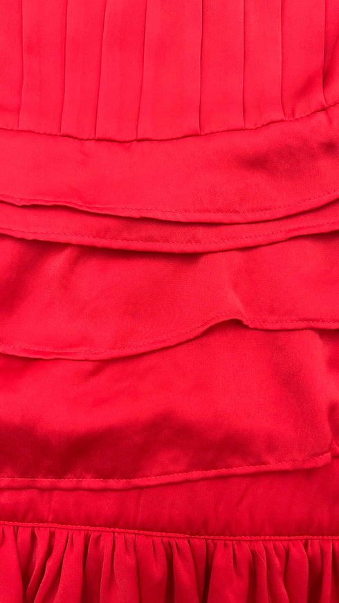 Abito corto con balze