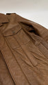 Giacca in pelle marrone