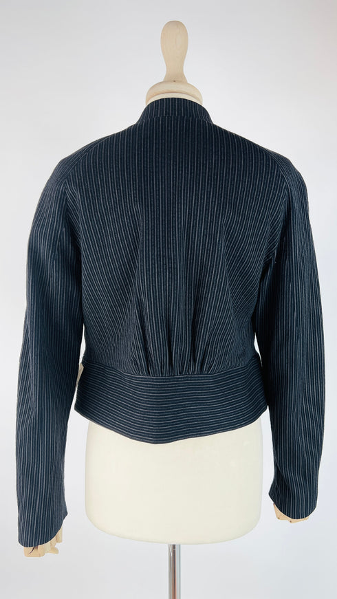 Giacca corta gessata