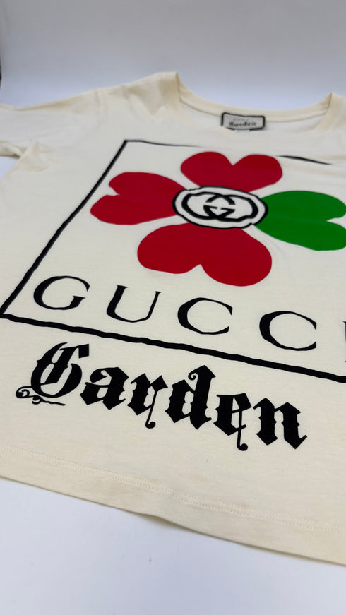 T-shirt stampa quadrifoglio