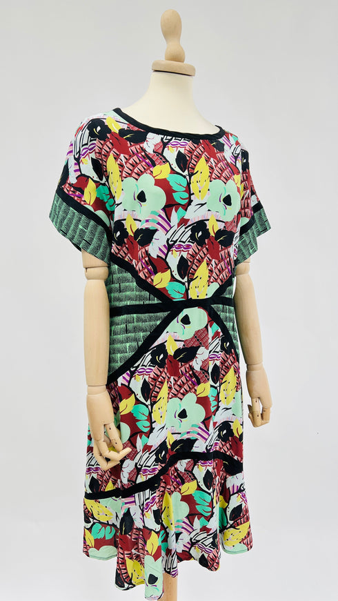 Abito midi a fiori vintage