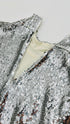 Lupetto pailettes argento