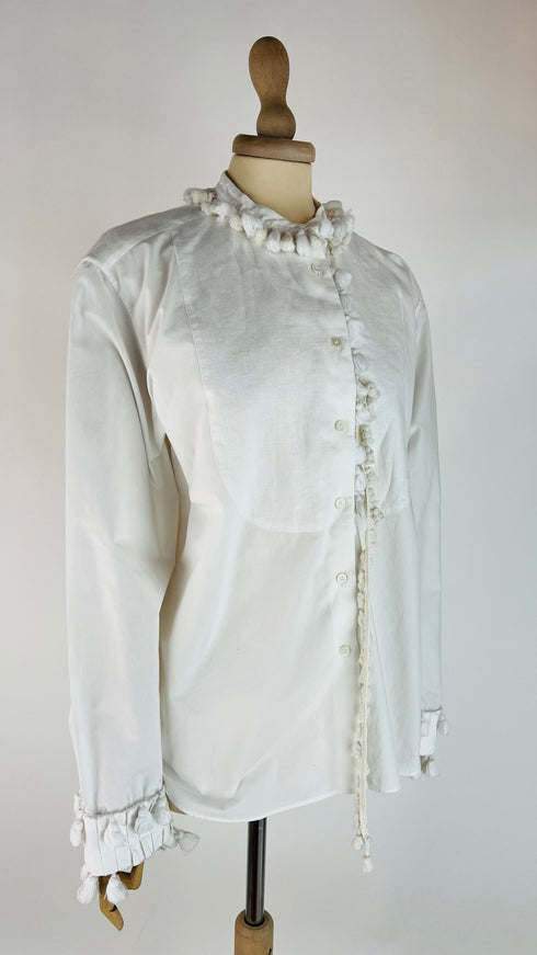 Camicia in cotone bianco